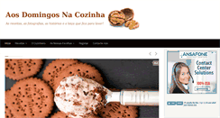 Desktop Screenshot of aosdomingosnacozinha.com